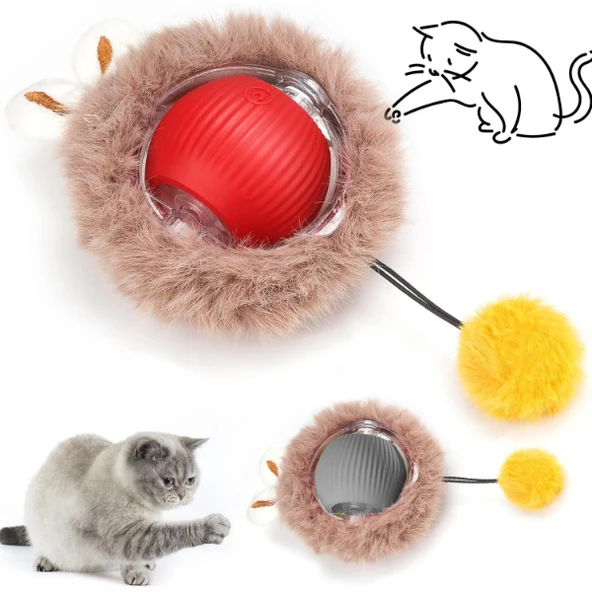 Tüylü Şarjlı Kedi Oyuncağı - 2