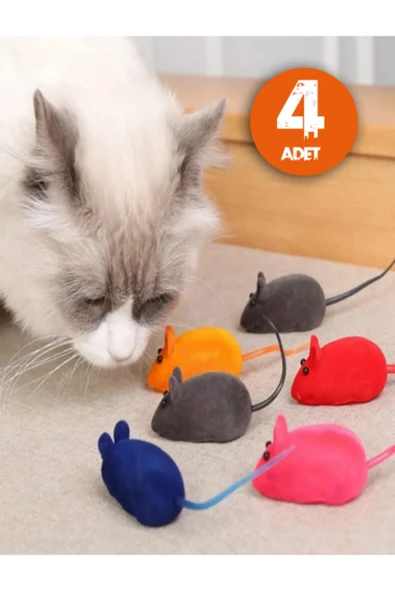 Kedi Eğitim Oyun Faresi 4 Adet - 4