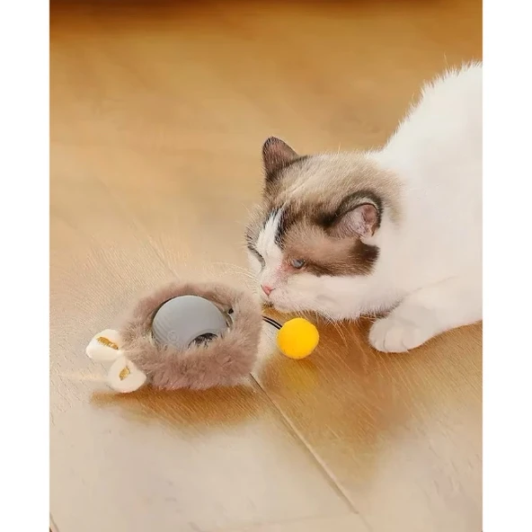 Tüylü Şarjlı Kedi Oyuncağı - 3