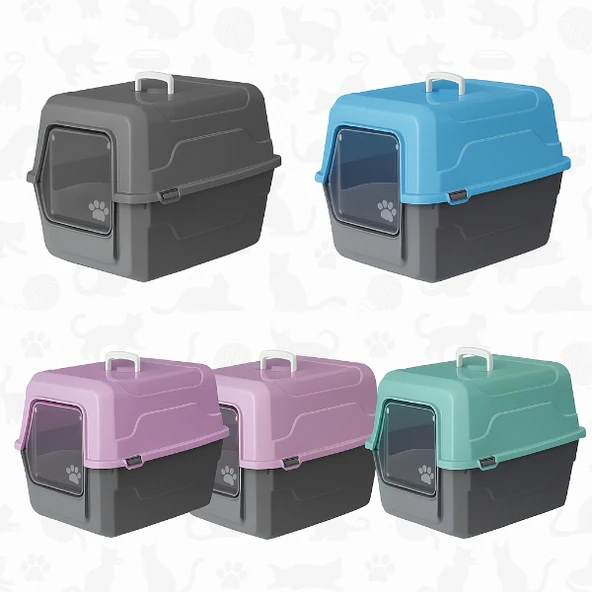 Mikopet Deluxe Kapalı Kedi Tuvaleti - Resim 6