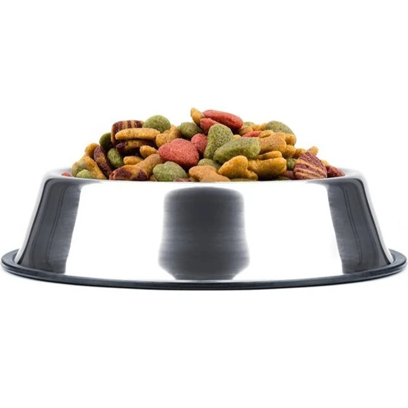 Paslanmaz Çelik Metal Mama Kabı 34 cm. - Resim 3