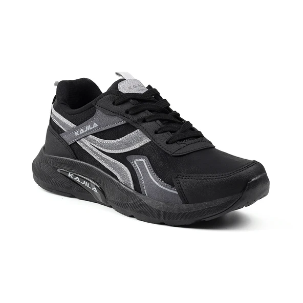 Unisex Siyah Özel Tasarım Modern Konforlu Rahat Sneaker Günlük Yürüyüş Ayakkabısı - Resim 4