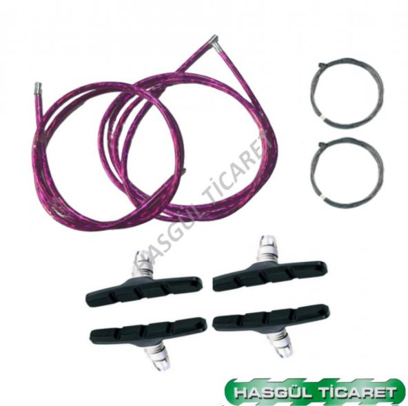 Hsgl Bisiklet Fren Kırmızı Fosforlu Kablo Tel Papuç Set Ürün - 5