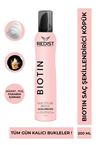 Redist Biotin Saç Şekillendirme Köpüğü 200 ml - 1