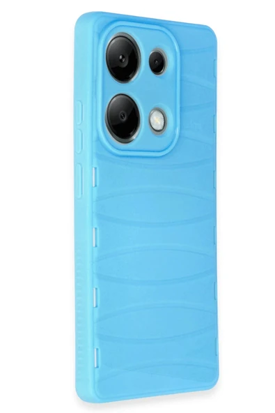 Xiaomi Redmi Note 13 Pro 4G Kılıf Bibercas Silikon Kapak - Mavi - 2