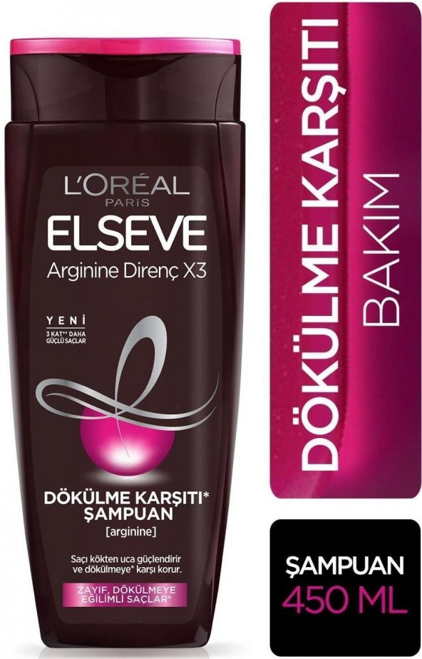 Loreal Elseve Şampuan Argınıne Dökülme Karşıtı 450 Ml - 1