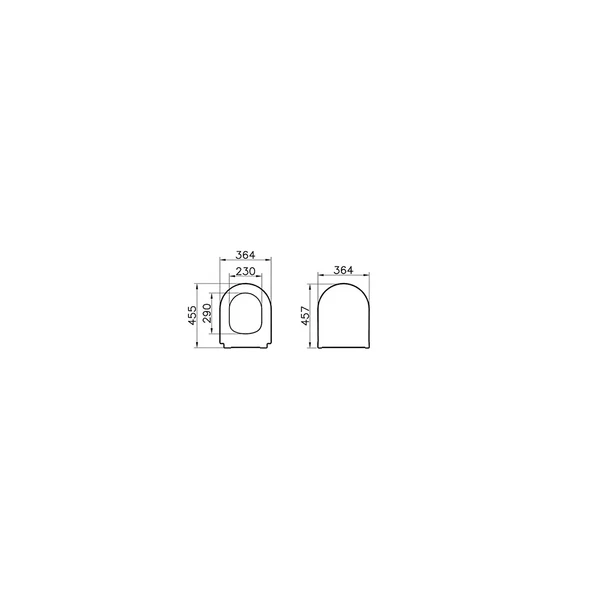 Vitra ,Universal Klozet Kapağı Slim Duroplast (D), 110-003-009 - 2