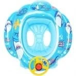 Direksiyonlu Şişme Bot Bebek Simidi  (6-36 Ay) -  52970 MAVİ - 2