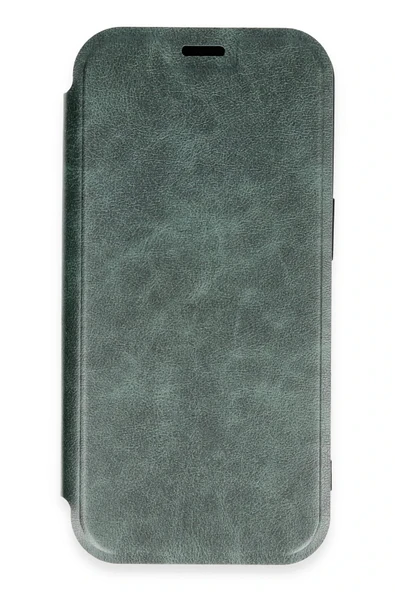 iPhone 16 Pro Kılıf Flip Cover - Koyu Yeşil - 2