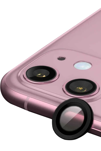 iPhone 11 Raze Metal Kamera Lens - Siyah - 1