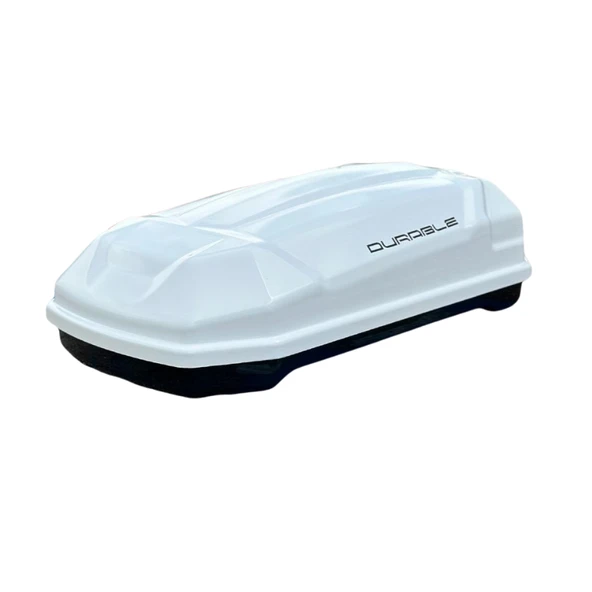 Durable Araç Üstü Port Bagaj 500 Lt Kilitli ABS Plastik Beyaz