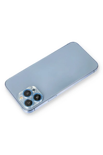 iPhone 13 Pro Max Shine Kamera Lens Koruma Cam - Mavi - 1