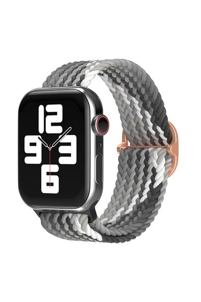 Apple Watch 38mm Star Kordon - Gri-Siyah