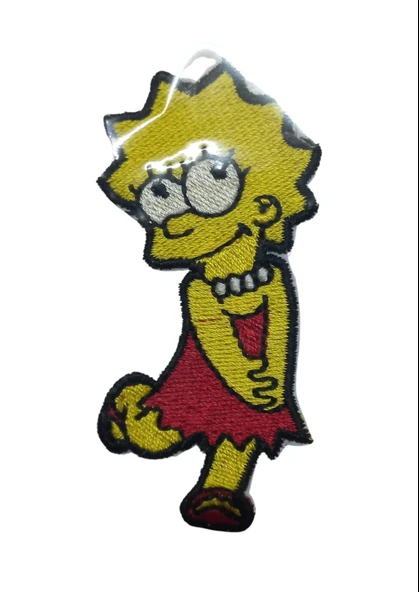Aplike Ütü İle Yapışan Simpson Lisa Arma 6x2,5 cm ürün görseli