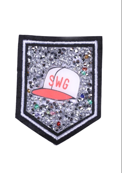 Aplike Ütü İle Yapışan Taşlı Şapka Arma 5x5 cm ürün görseli