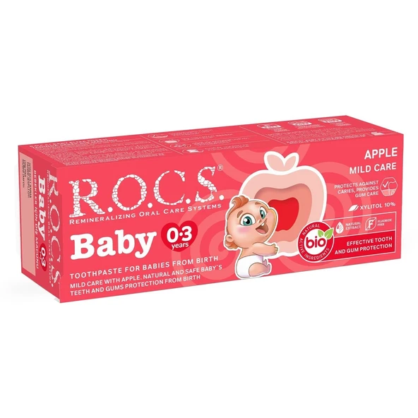 R.O.C.S.Baby Diş Macunu 35ml 0-3 Yaş Elma - 6