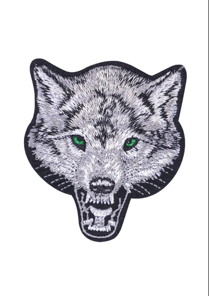 Aplike Ütü İle Yapışan Kurt Yeşilgöz Arma 7x6 cm ürün görseli