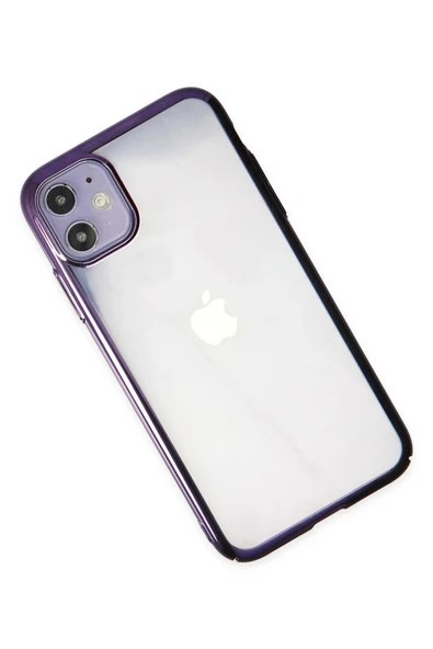 iPhone 12 Kılıf Element Silikon - Mor - 3