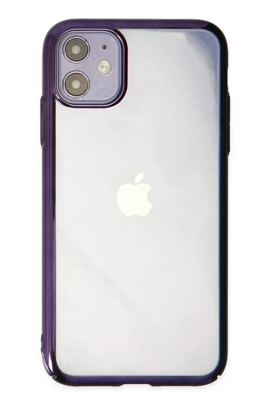 iPhone 12 Kılıf Element Silikon - Mor - 1