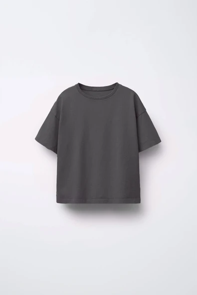 Unisex Basic Kısa Kollu Çocuk T-Shirt - 5