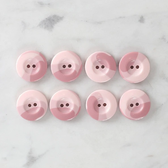 Loren Crafts 8'li Düğme Pembe - 1123 - Resim 4