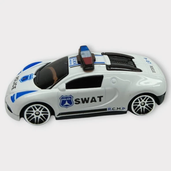 Metal Mini Polis Arabası 8 cm - Polis - 2 - 2