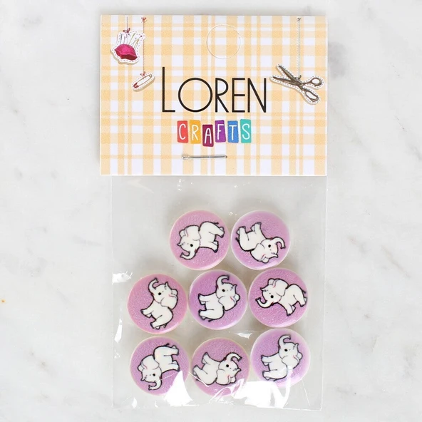 Loren Crafts 8'li Fil Düğme - 1040 ürün görseli