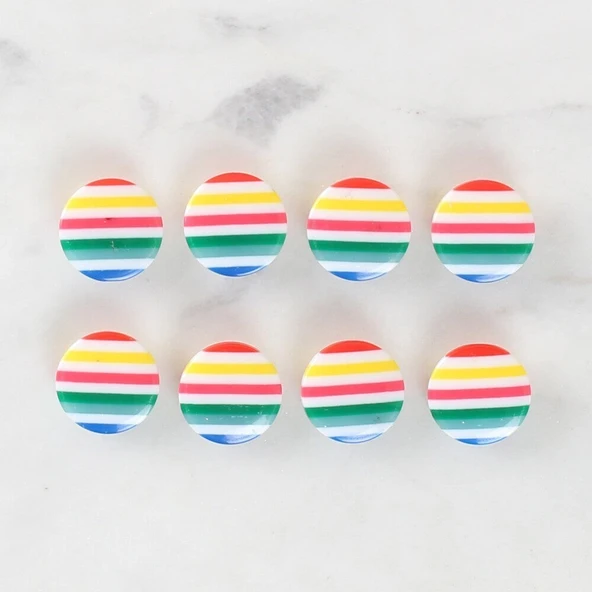 Loren Crafts 8'li Desenli Düğme - 1097 - Resim 2