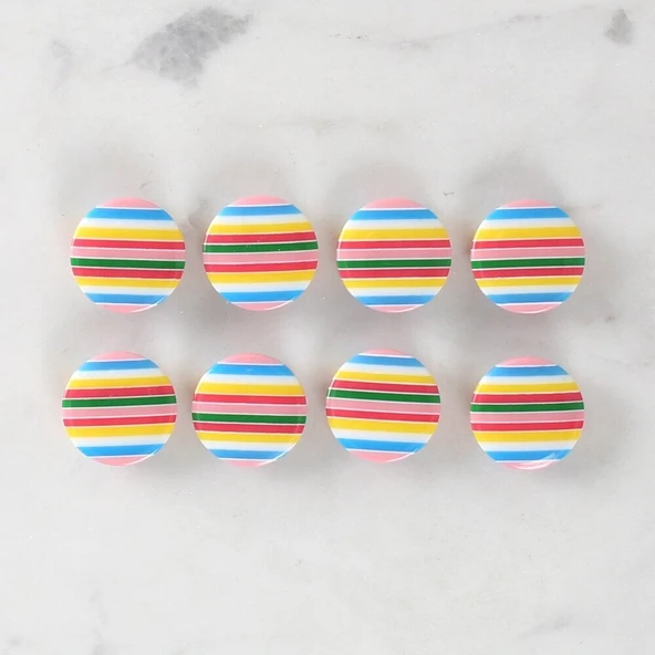 Loren Crafts 8'li Desenli Düğme - 1096 - Resim 4