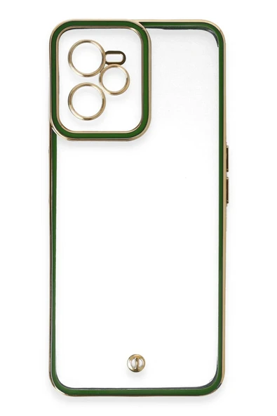 Realme C35 Kılıf Liva Lens Silikon - Yeşil - 2