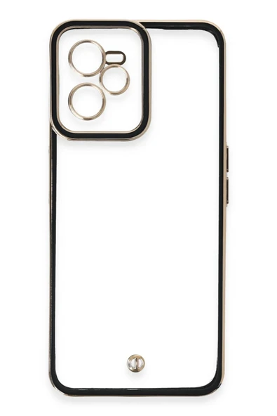 Realme C35 Kılıf Liva Lens Silikon - Siyah - 2