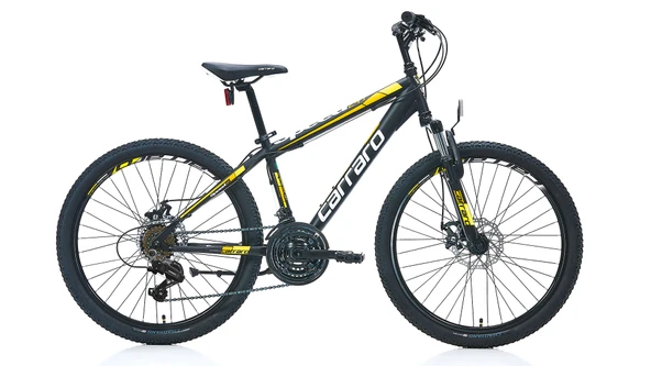 CARRARO SPEED 241 24 JANT  360H 21-V MD MAT SIYAH-SARI-AÇIK TURUNCU ürün görseli