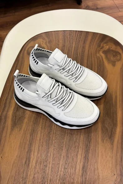 TOKYO TRİKO HAKİKİ DERİ ERKEK SNEAKERS - ERKEK SPOR AYAKKABI - 6