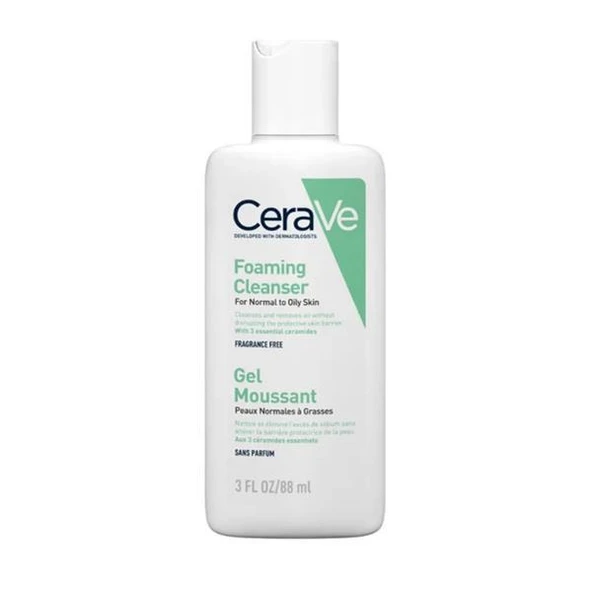 Cerave Normal Ve Yağlı Ciltler İçin Köpüren Temizleyici 88 ml - 1