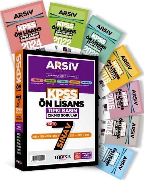 Marka Yayınları KPSS Önlisans Son 7 Yıl Arşiv Serisi Tıpkı Basım Fasikül Fasikül Çıkmış Sorular - Resim 2