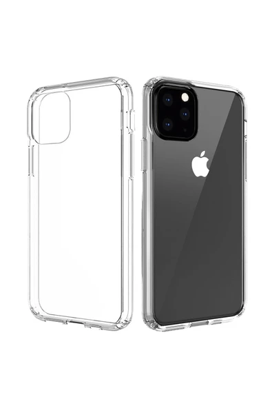 iPhone 11 Pro Max Kılıf Lüx Şeffaf Silikon - 1