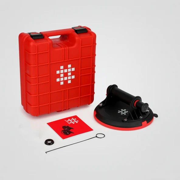 140 Kg Vakumlu Vantuz Yüksek Güçlü Emiş Cam Seramik Mermer Ağır Yük Taşıma Vakum Vantus - Resim 4