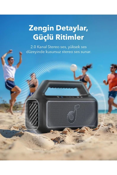 Anker SoundCore Boom 2 Siyah Bluetooth Hoparlör - 3