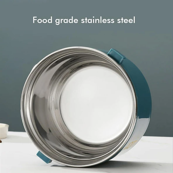 Valkyrie 4 Gözlü Paslanmaz Çelik Termal Çanta Okul, Piknik ve Seyahat İçin Taşınabilir Bento Kutusu - 8