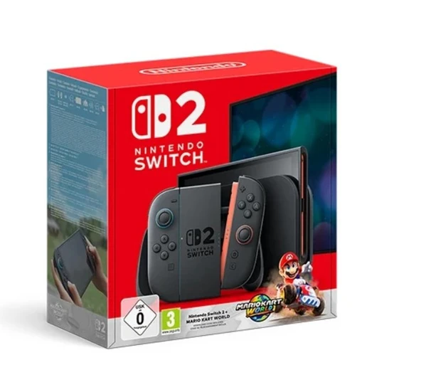 Nintendo Switch 2 + Mario Kart World Bundle Oyun Konsolu - 1