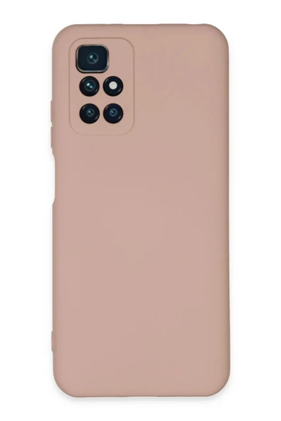 Xiaomi Redmi 10 2022 Kılıf Nano içi Kadife Silikon - Pudra - 1
