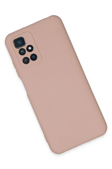 Xiaomi Redmi 10 2022 Kılıf Nano içi Kadife Silikon - Pudra - 3