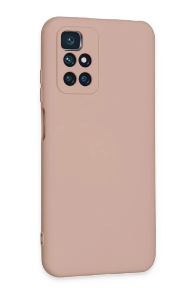 Xiaomi Redmi 10 2022 Kılıf Nano içi Kadife Silikon - Pudra - 2