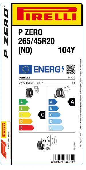 PİRELLİ 265/45R20 104Y P ZERO (N0) - Resim 2