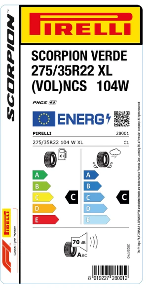 PİRELLİ 275/35R22 104W XL SCORPION VERDE (VOL) NCS - Resim 2