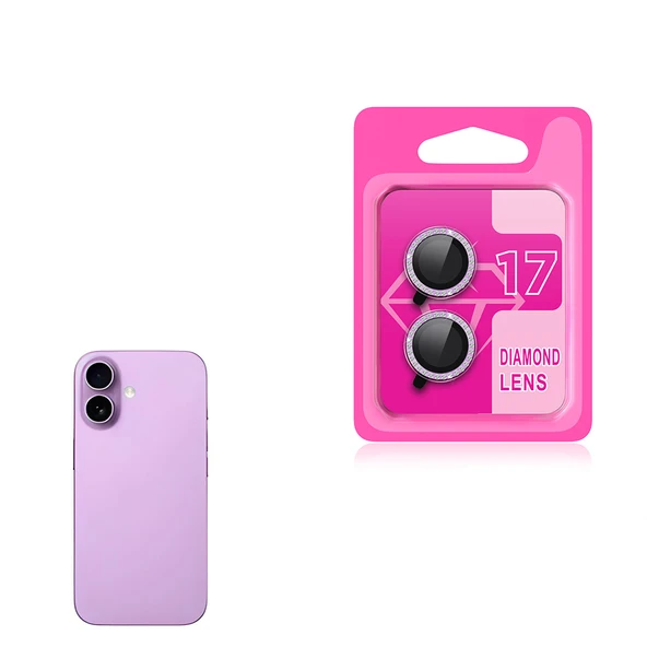 Zipax Apple iPhone 17 Taşlı Kamera Lens Koruyucu Cam  ZRCL-06 ürün görseli 1