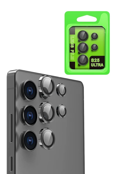 Zipax Samsung Galaxy S25 Ultra Kamera Lens Koruyucu Cam Metal  Azn-Raze ürün görseli 1