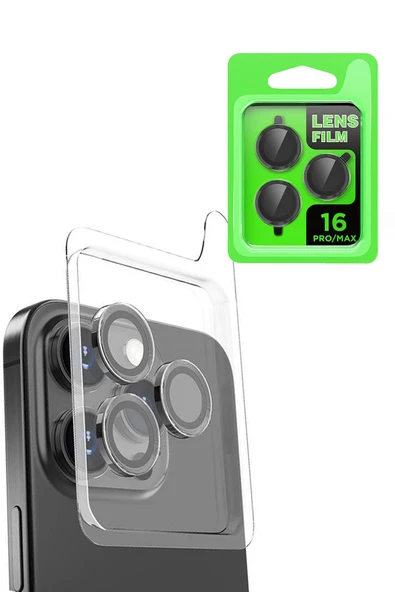 Zipax Apple iPhone 16 Pro Kamera Lens Koruyucu Cam Metal  Azn-Raze ürün görseli 1