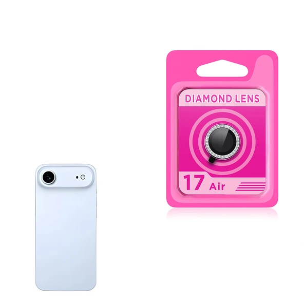 Zipax Apple iPhone 17 Air Taşlı Kamera Lens Koruyucu Cam  ZRCL-06 ürün görseli 1