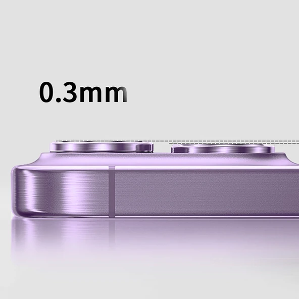 Zipax Apple iPhone 17 Ultra İnce Kamera Lens Koruyucu Zr-Mikro - Resim 3